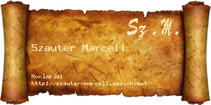 Szauter Marcell névjegykártya