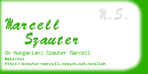 marcell szauter business card